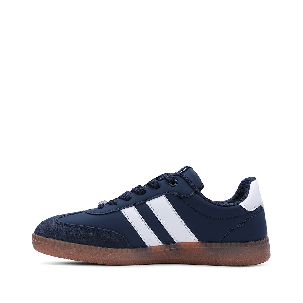 Sapatilha Casual Homem Pele Sintética Azul Marinho