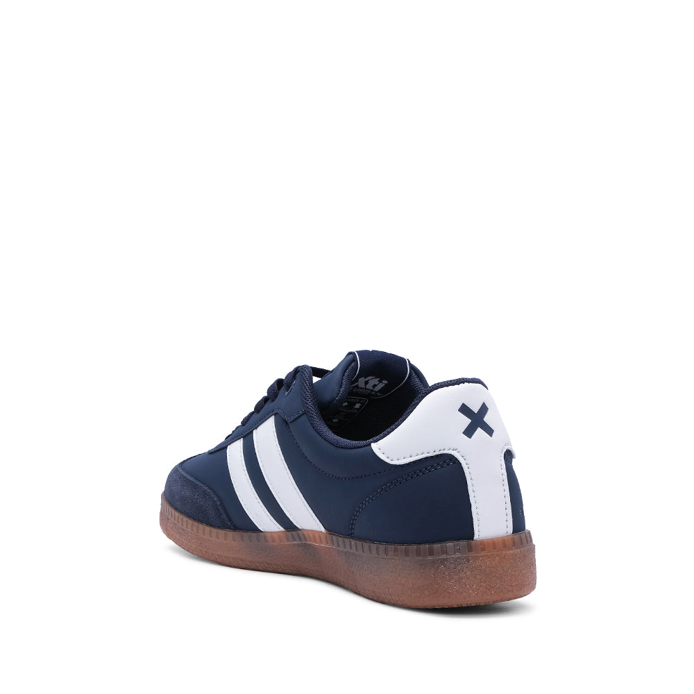 Sapatilha Casual Homem Pele Sintética Azul Marinho