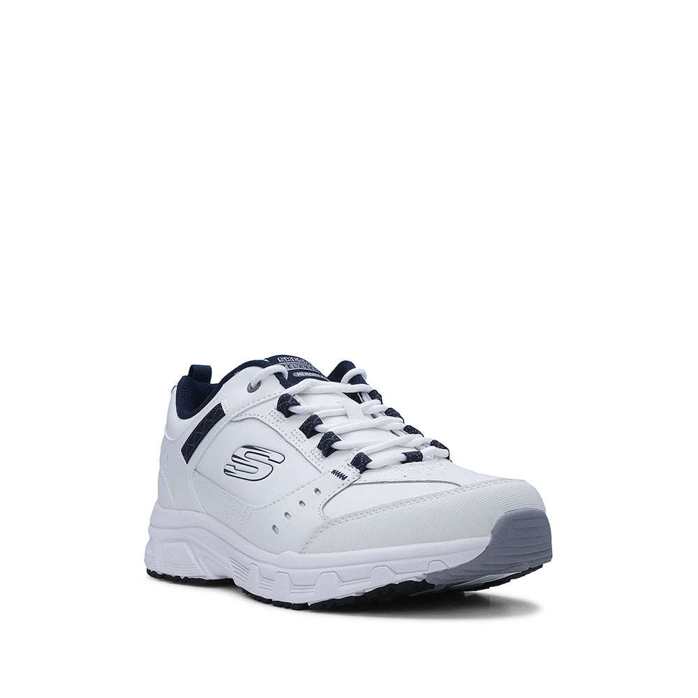 Sapatilha Desportivo Homem Pele Branco E Azul