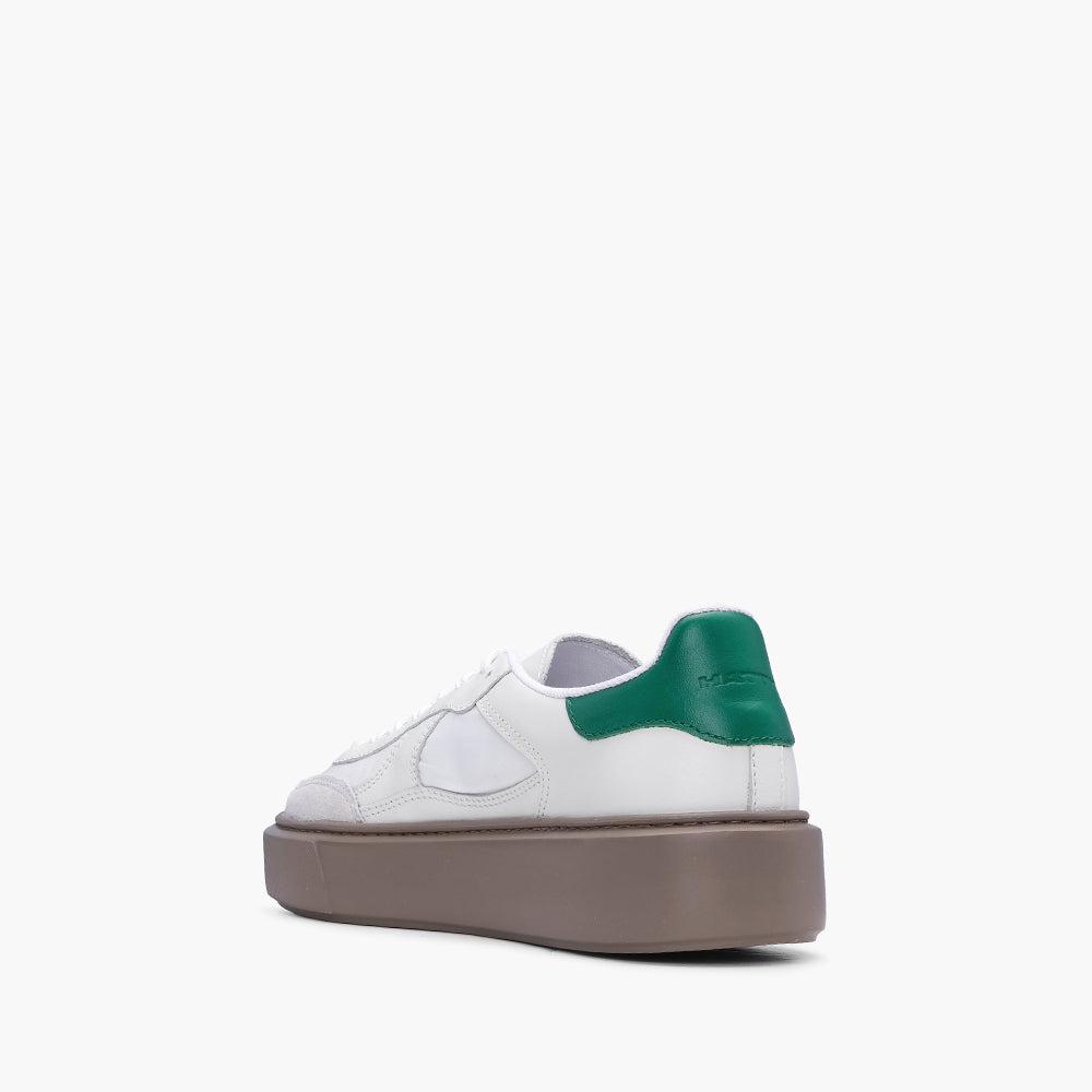 Sapatilha Casual Homem Pele Branco E Ver