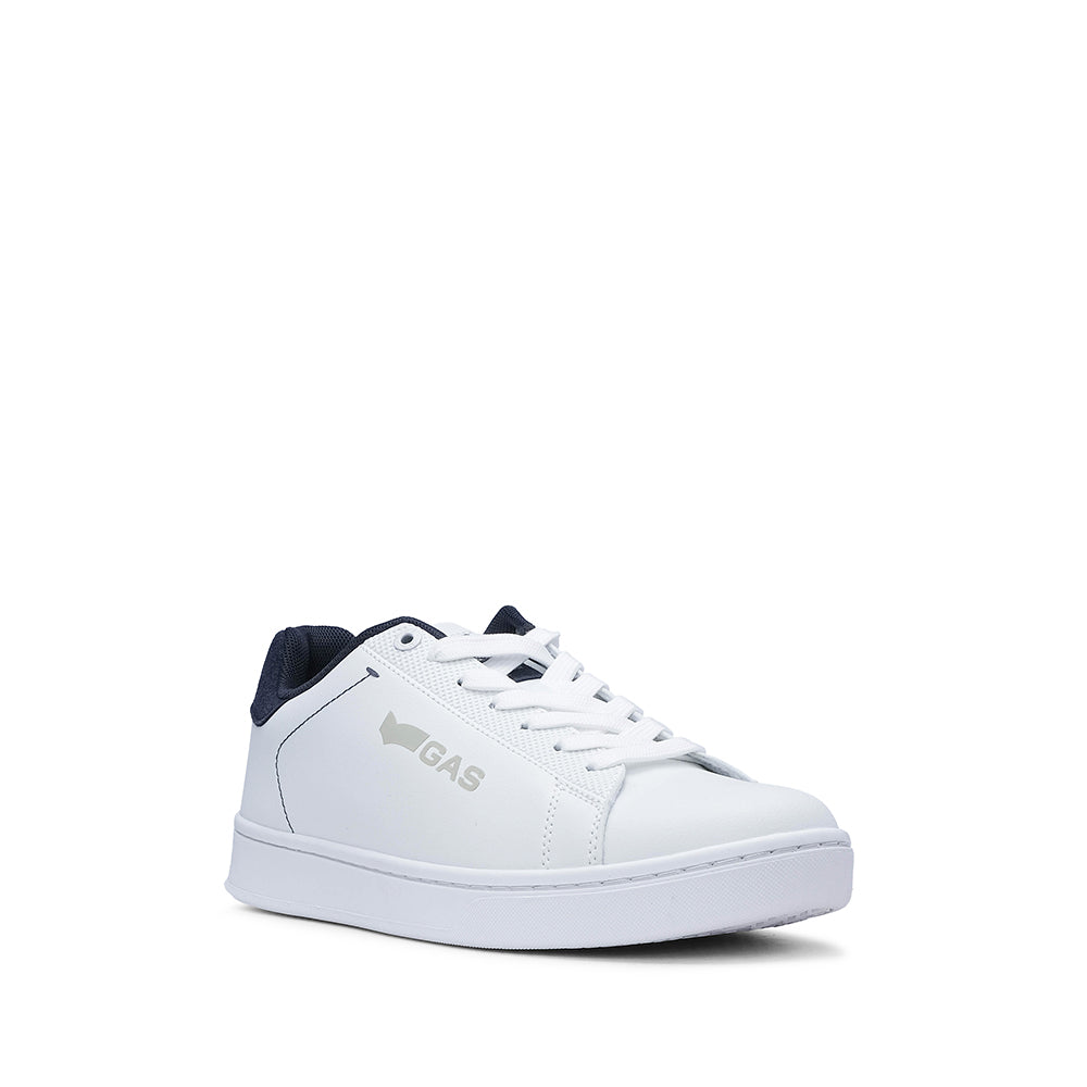 Sapatilha Casual Homem Pele Sintética Branco E Azul