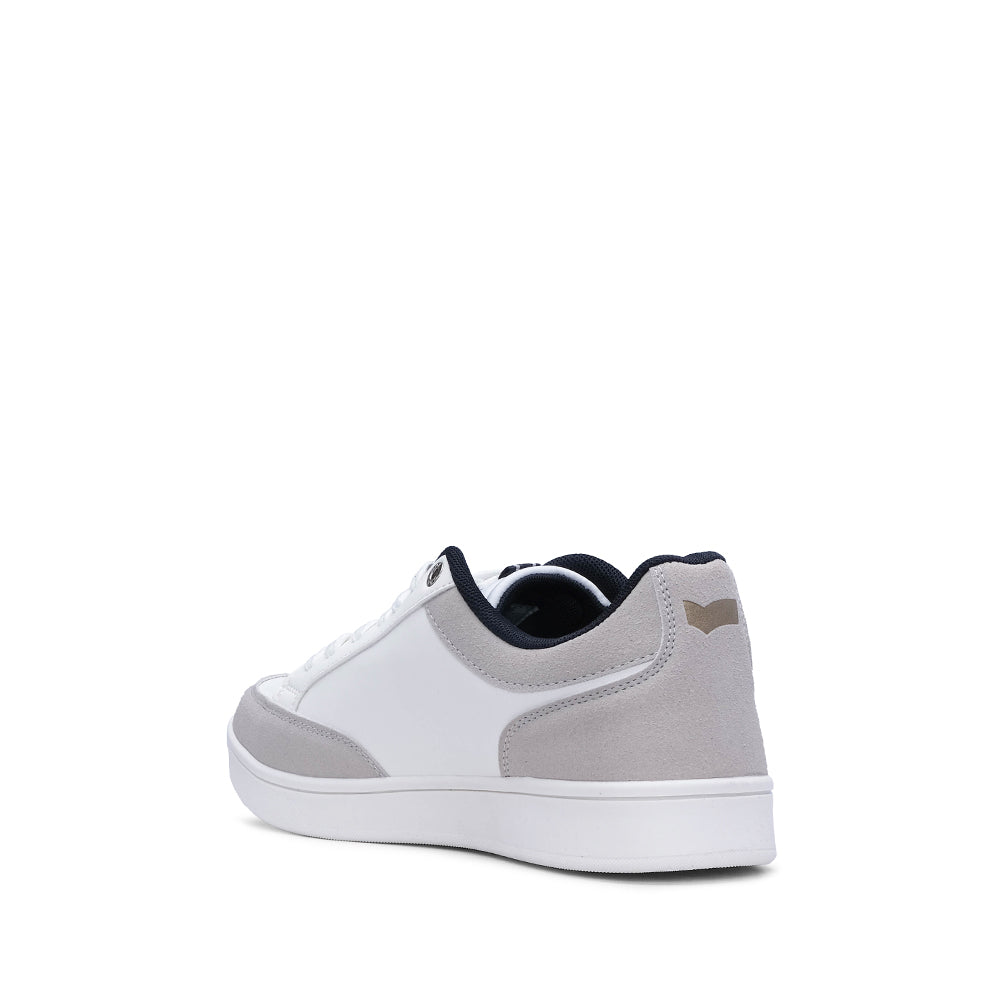 Sapatilha Casual Homem Pele Sintética Branco E Azul