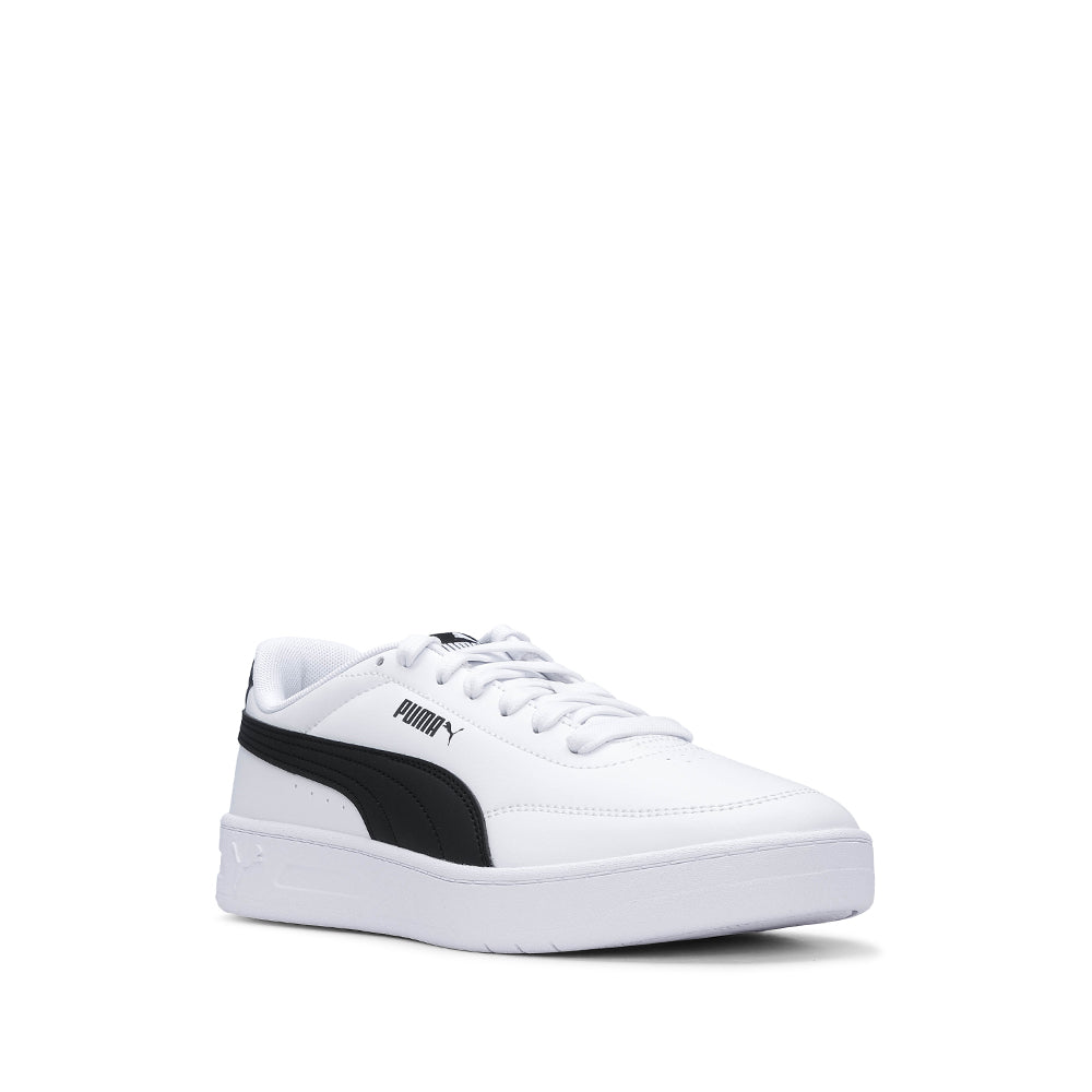 Sapatilha Casual Homem Pele Sintética Branco E Preto