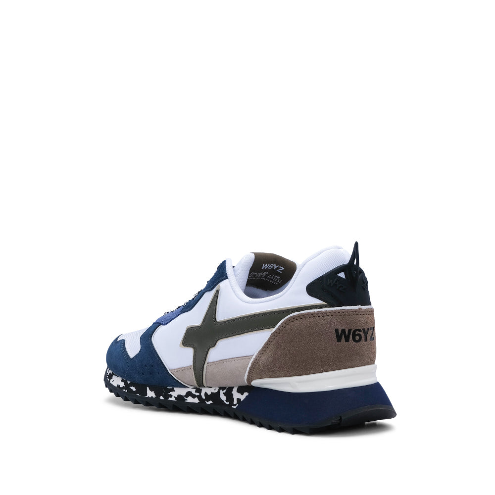Sapatilha Casual Homem Branco E Azul