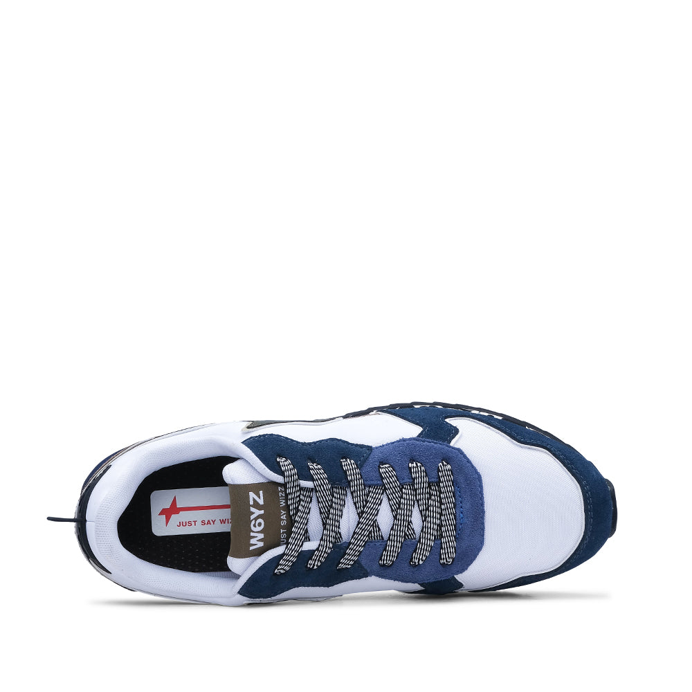 Sapatilha Casual Homem Branco E Azul