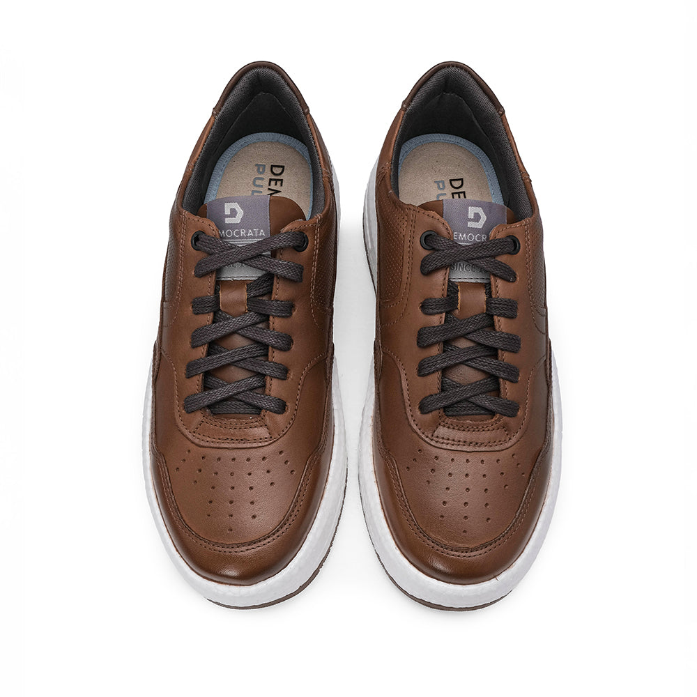 Sapatilha Casual Homem Pele Camel