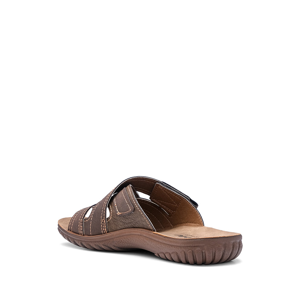Chinelo Conforto Homem Pele Castanho