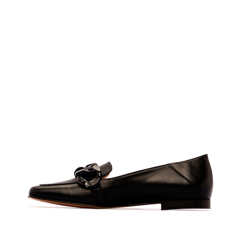 Sapato Mocassim Mulher Pele Preto