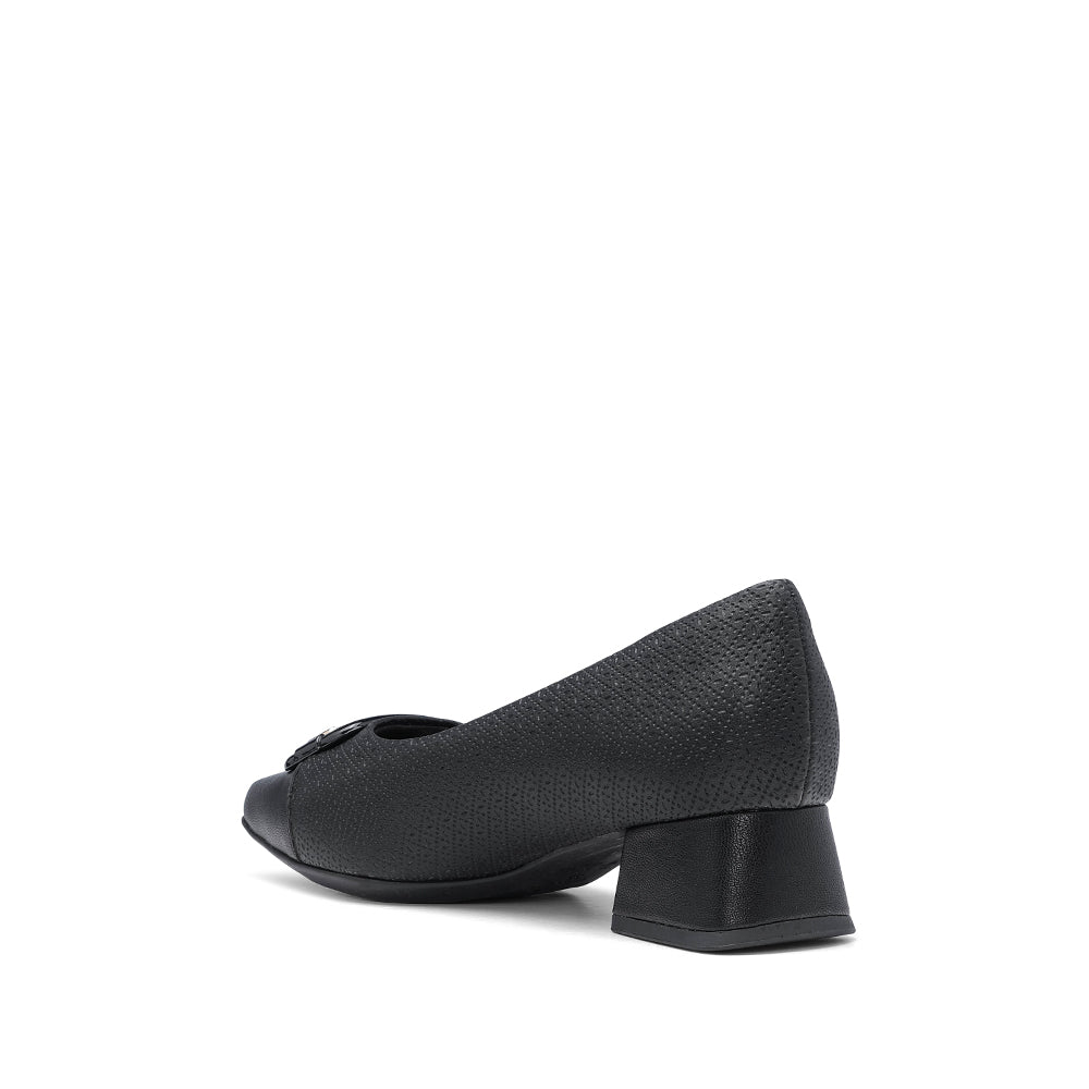 Sapato Salto Médio Mulher Pele Preto