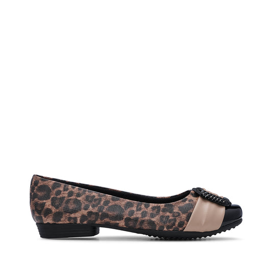 Sapato Sabrinas Mulher Estampado Leopardo