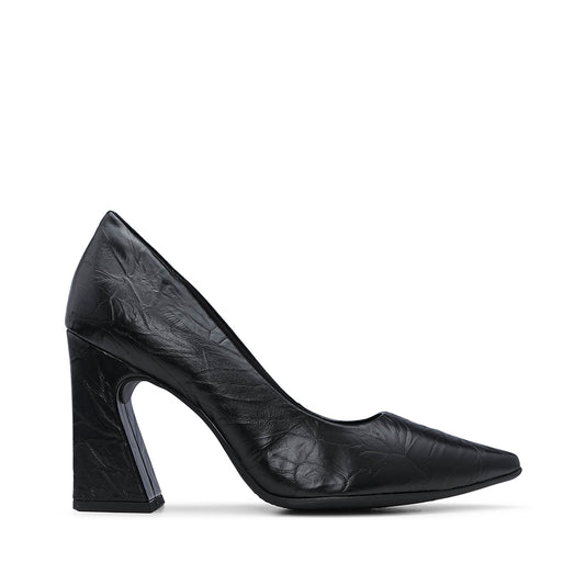 Sapato Clássico Mulher Gravado Preto