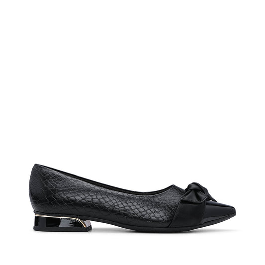 Sapato Sabrinas Mulher Animal Print Preto
