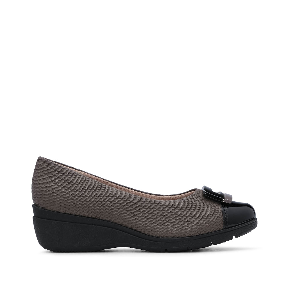 Sapato Casual Mulher Gravado Taupe