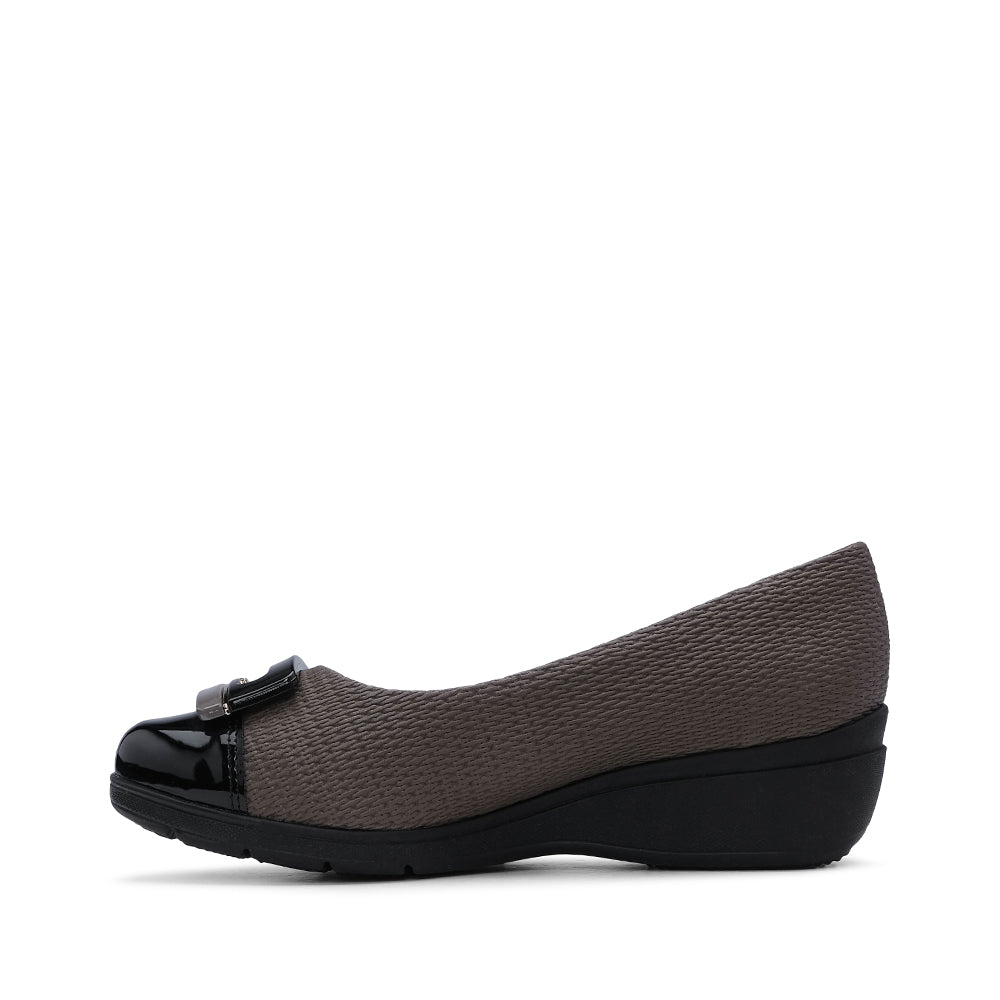Sapato Casual Mulher Gravado Taupe