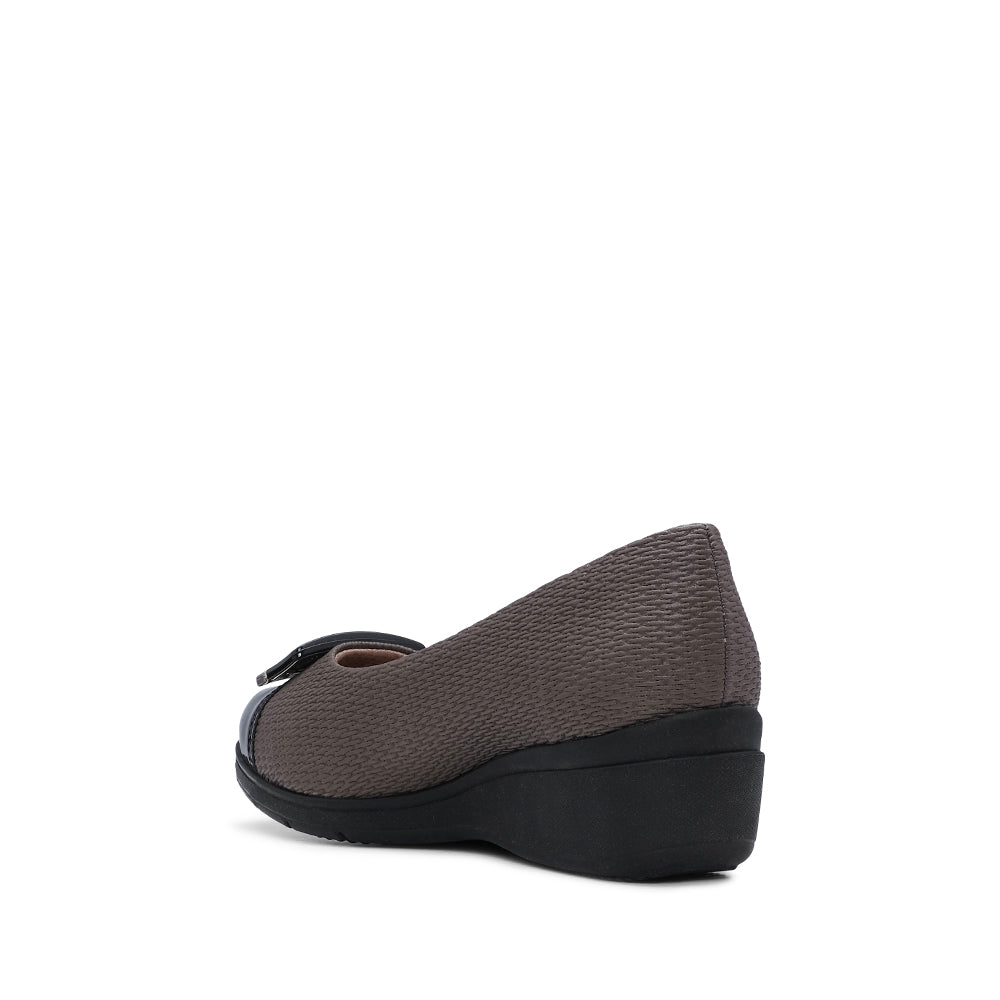 Sapato Casual Mulher Gravado Taupe