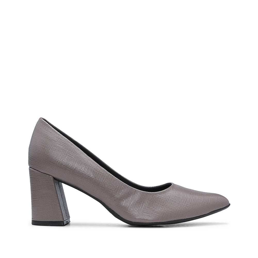 Sapato Casual Mulher Gravado Taupe