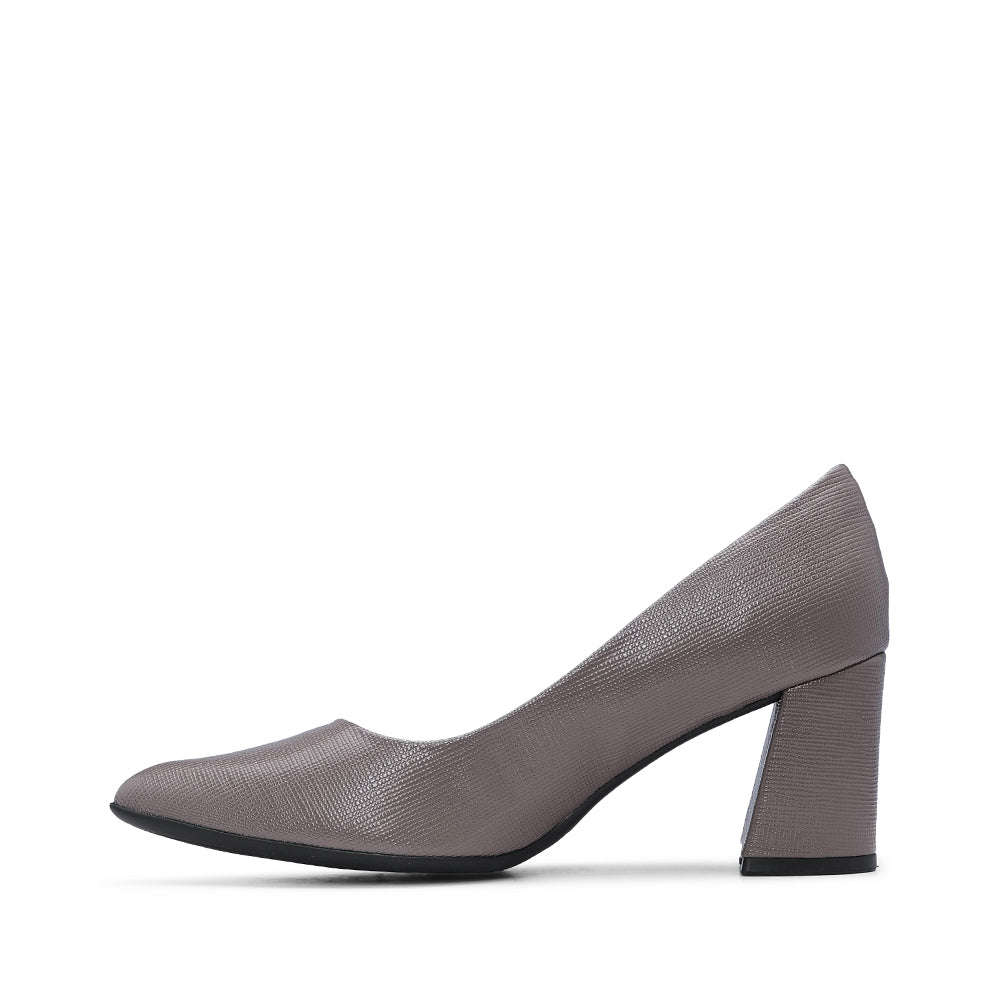 Sapato Casual Mulher Gravado Taupe