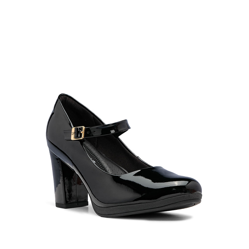 Sapato Mary Jane Mulher Verniz Preto
