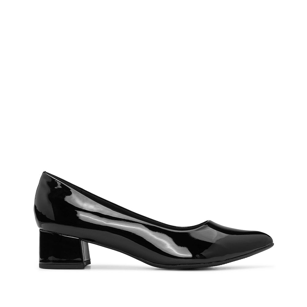 Sapato Casual Mulher Verniz Preto