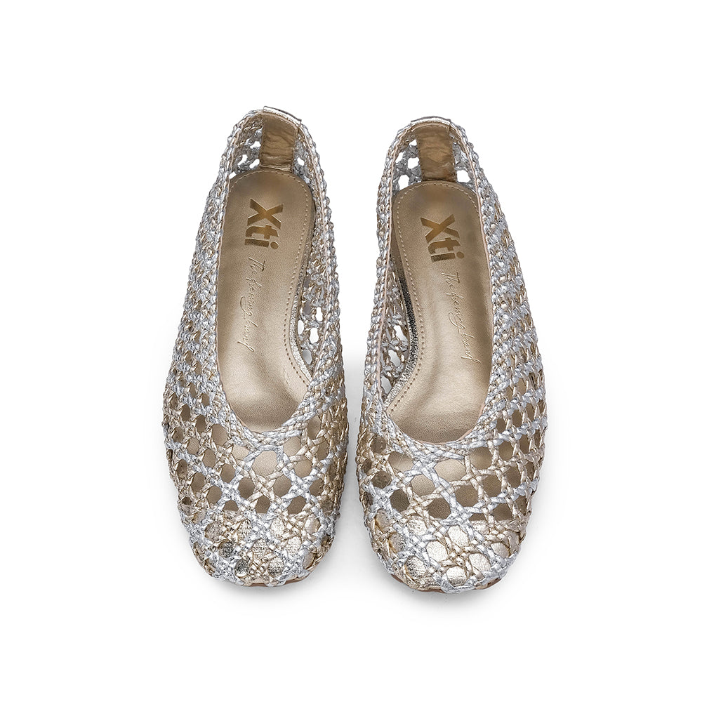 Sapato Sabrinas Mulher Dourado