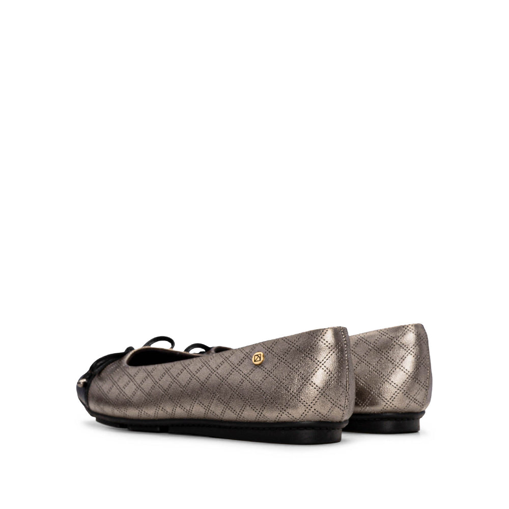 Sapato Sabrinas Mulher Gravado Chumbo