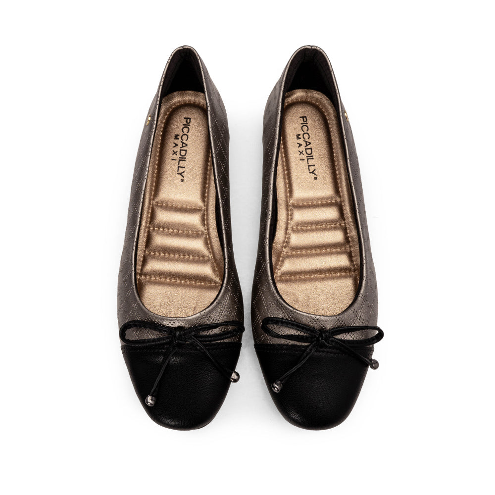 Sapato Sabrinas Mulher Gravado Chumbo