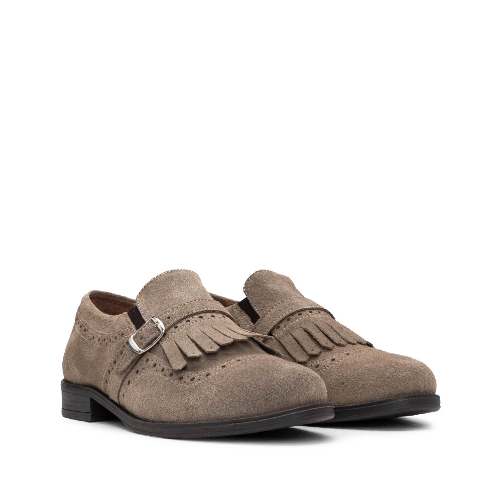Sapato Mocassim Mulher Camurça Taupe