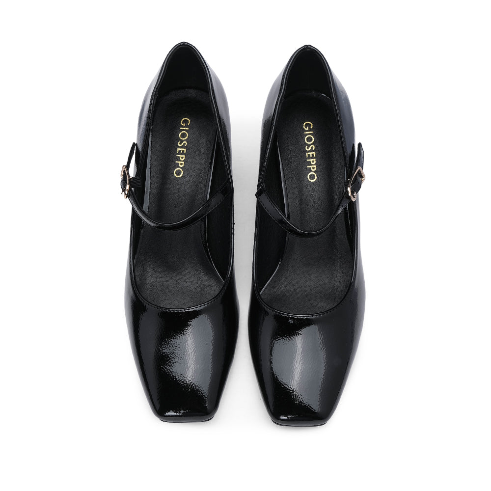 Sapato Mary Jane Mulher Verniz Preto
