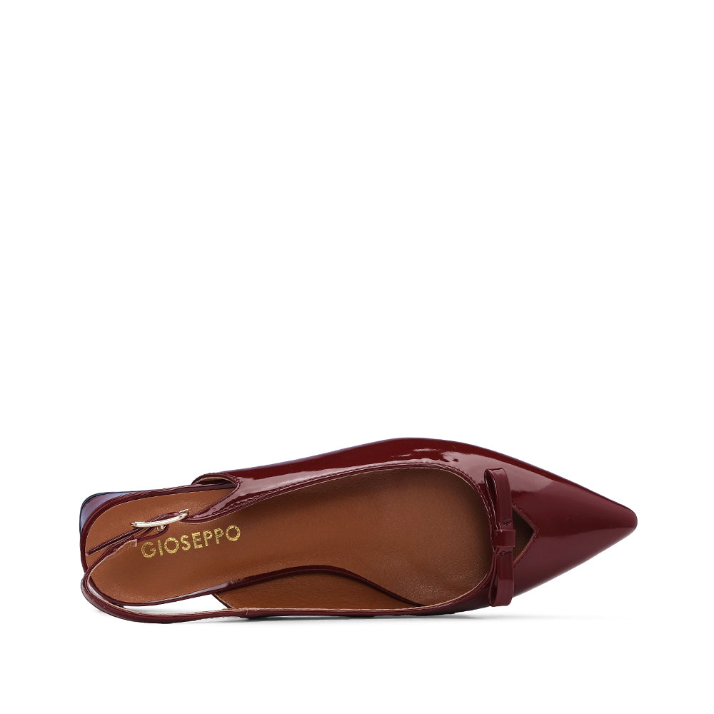 Sapato Slingback Mulher Verniz Bordeaux