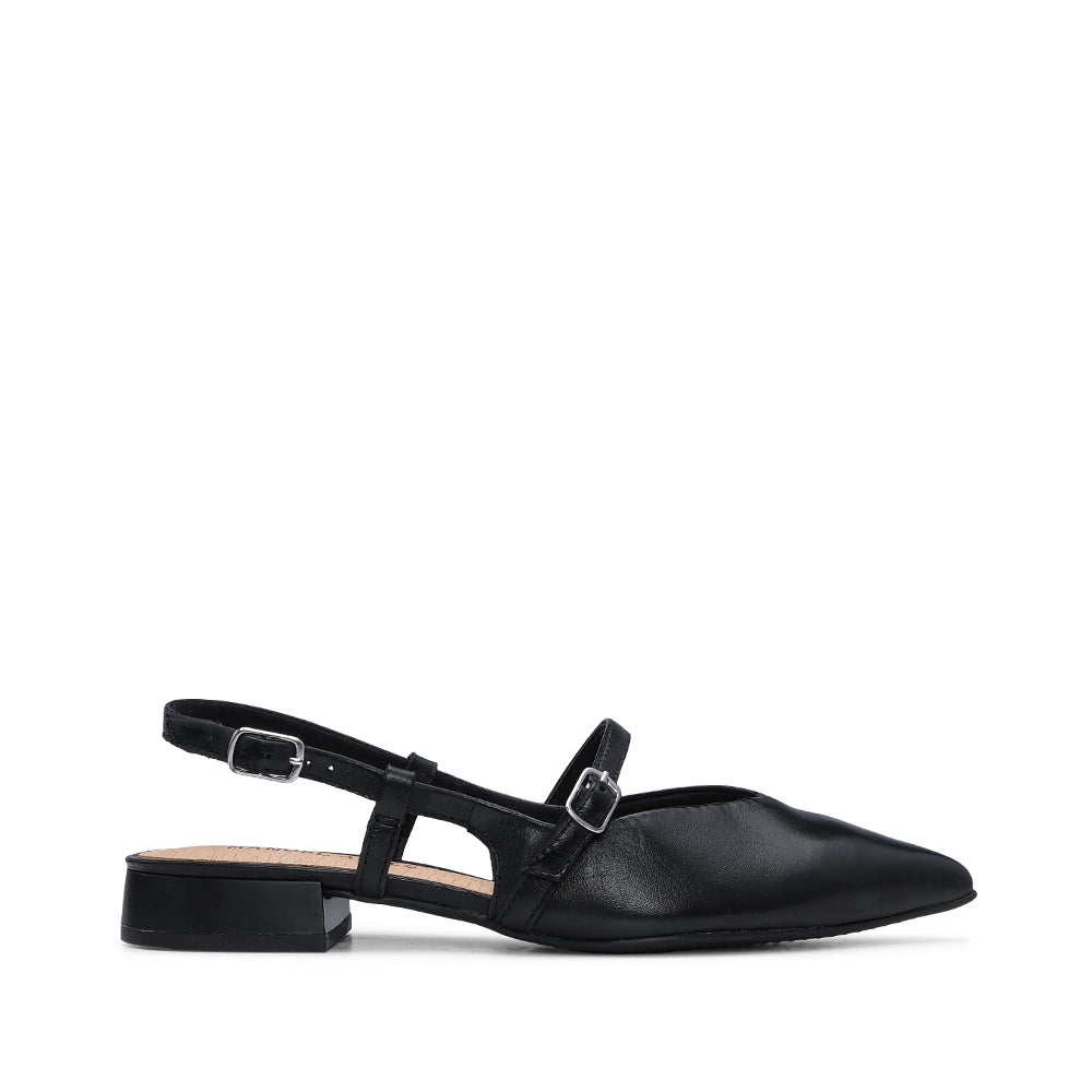 Sapato Mary Jane Mulher Pele Preto