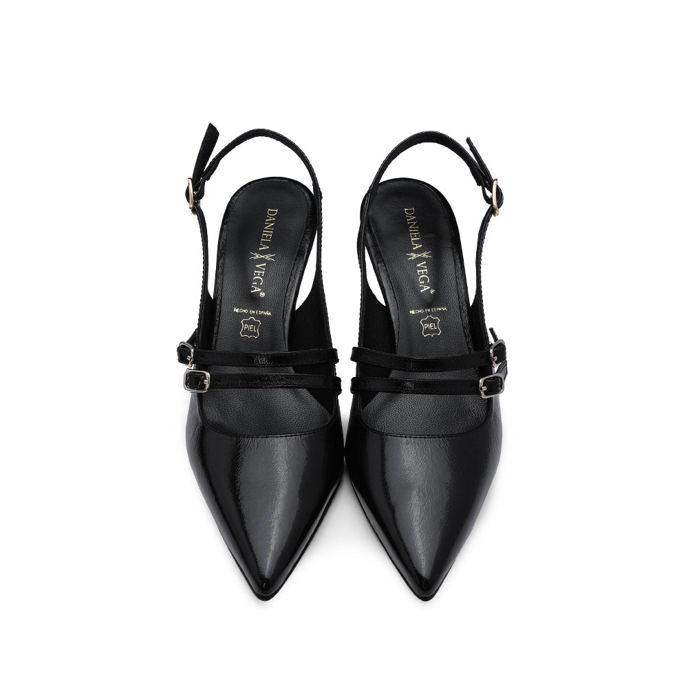 Sapato Salto Alto Mulher Verniz Preto