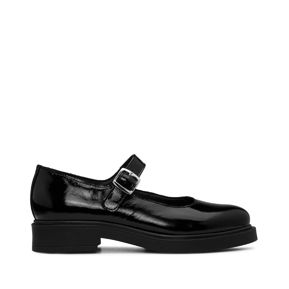 Sapato Mary Jane Mulher Verniz Preto