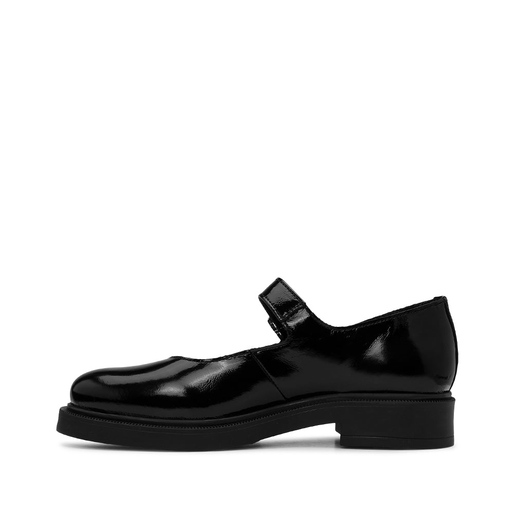 Sapato Mary Jane Mulher Verniz Preto