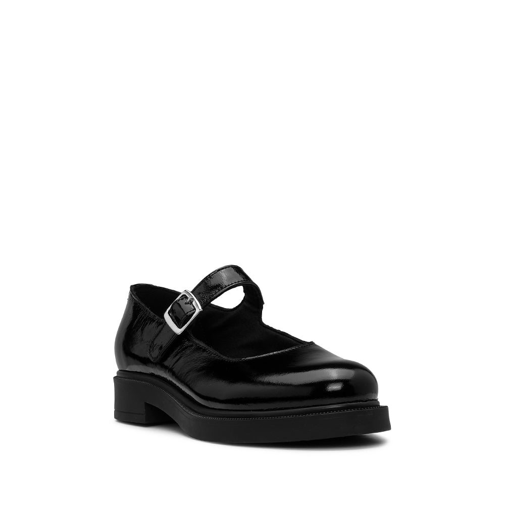Sapato Mary Jane Mulher Verniz Preto