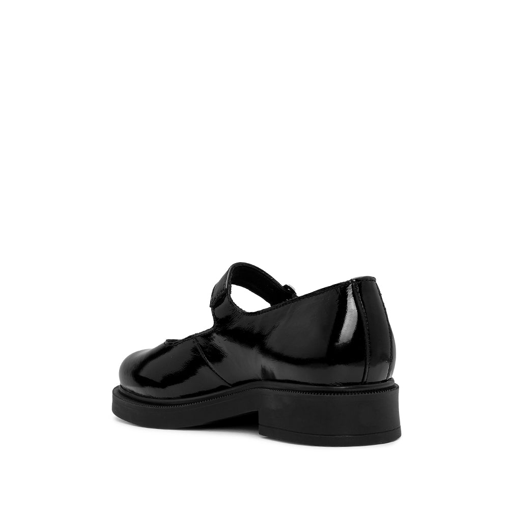 Sapato Mary Jane Mulher Verniz Preto