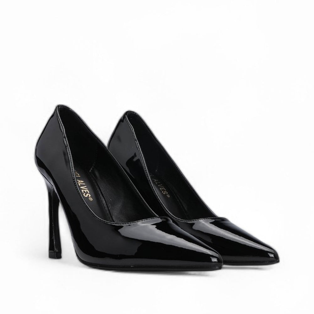 Sapato Salto Alto Mulher Verniz Preto