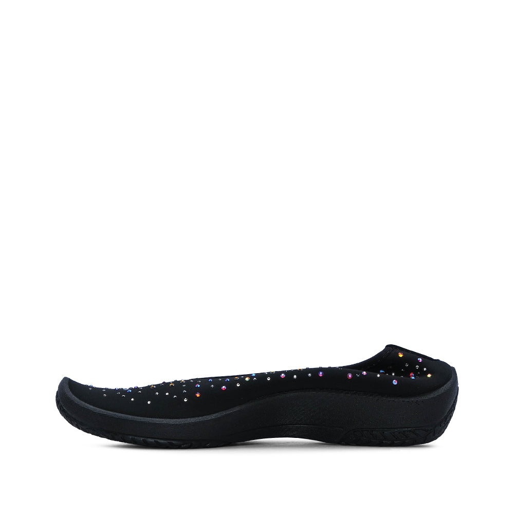 Sapato Sabrinas Mulher Têxtil Preto