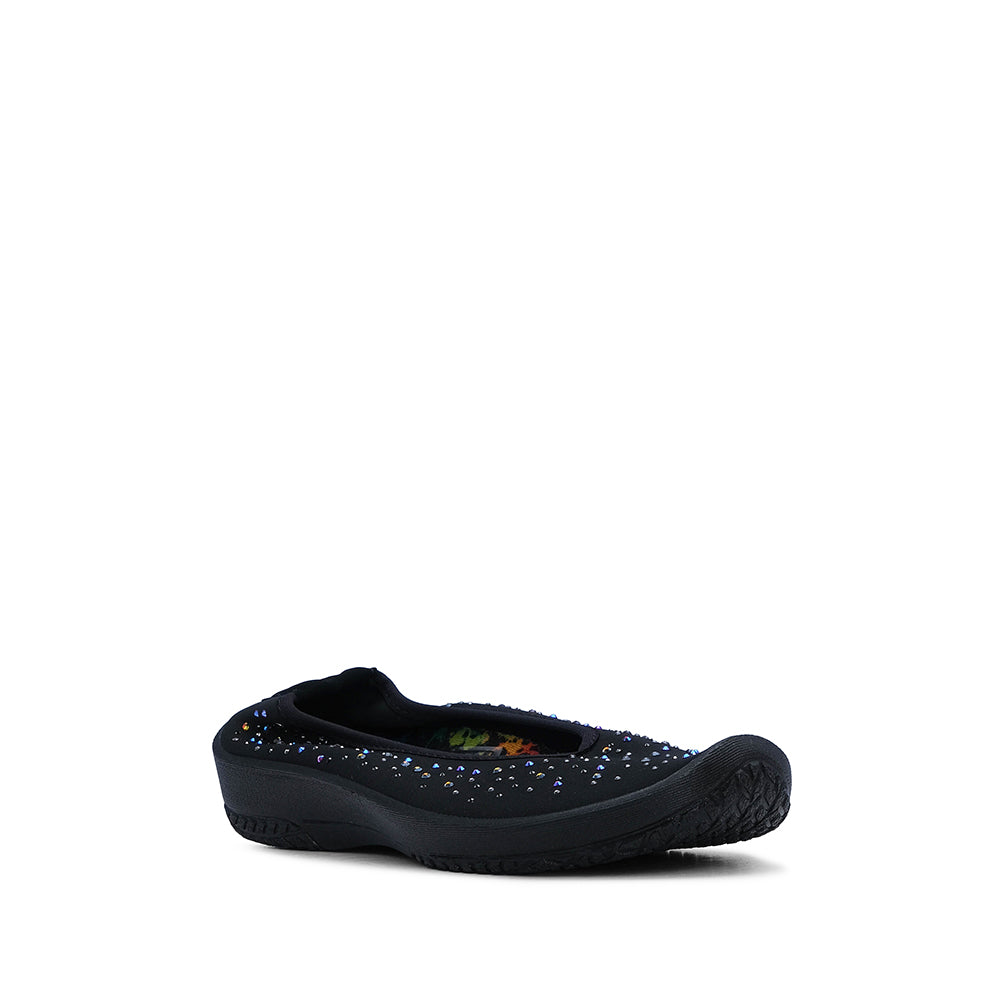 Sapato Sabrinas Mulher Têxtil Preto