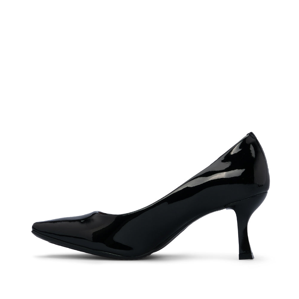 Sapato Salto Médio Mulher Verniz Preto
