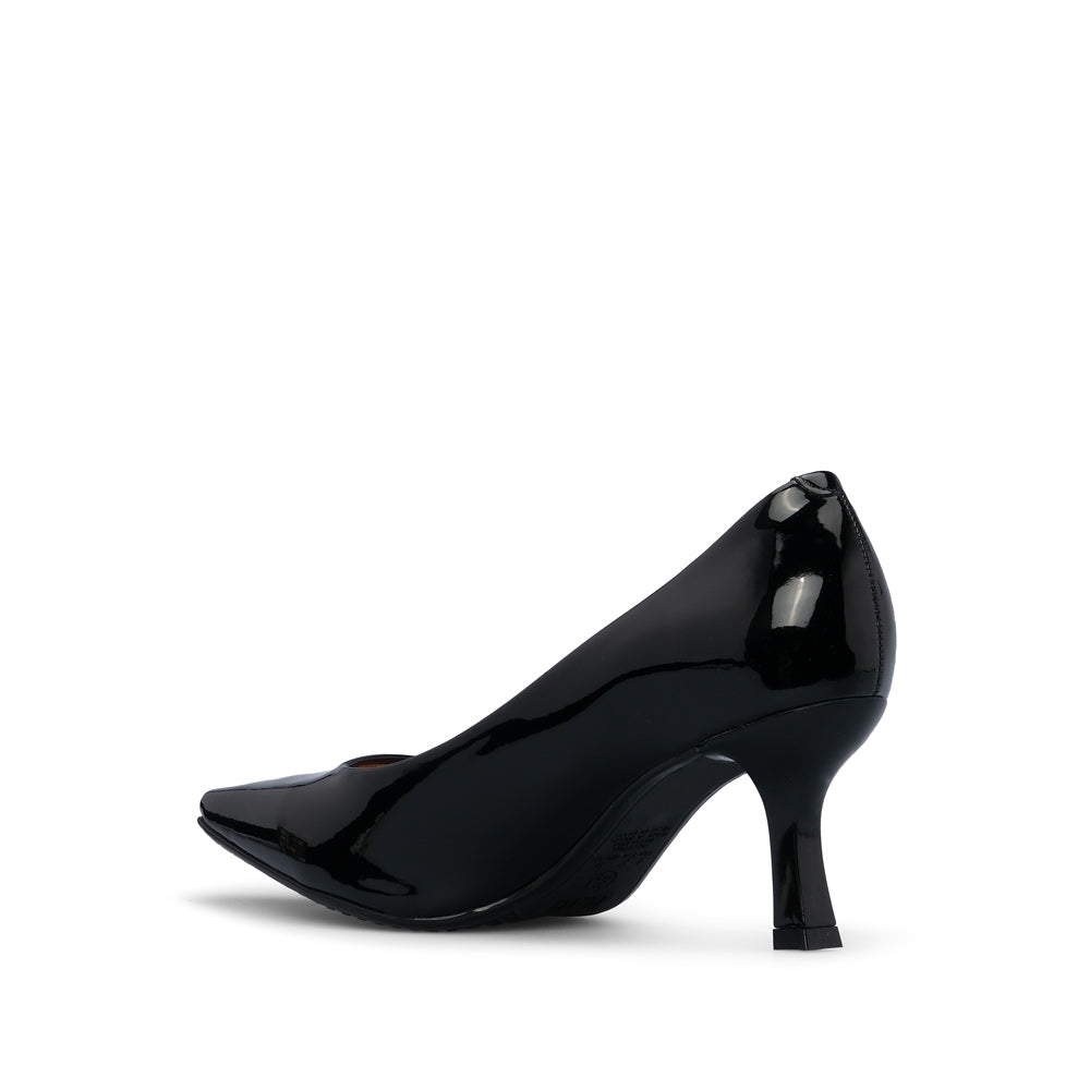 Sapato Salto Médio Mulher Verniz Preto