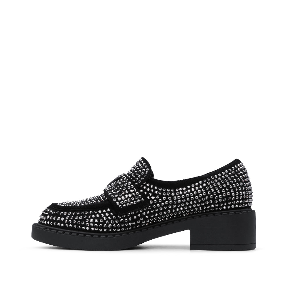 Sapato Mocassim Mulher Camurça Preto