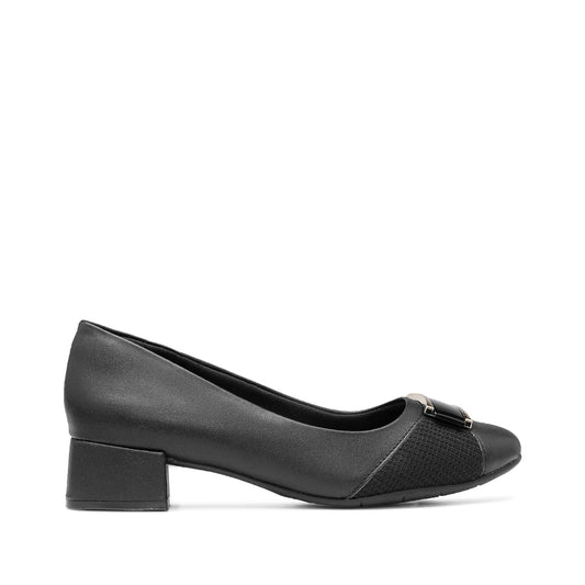 Sapato Salto Médio Mulher Pele Preto