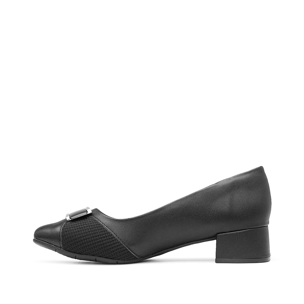 Sapato Salto Médio Mulher Pele Preto