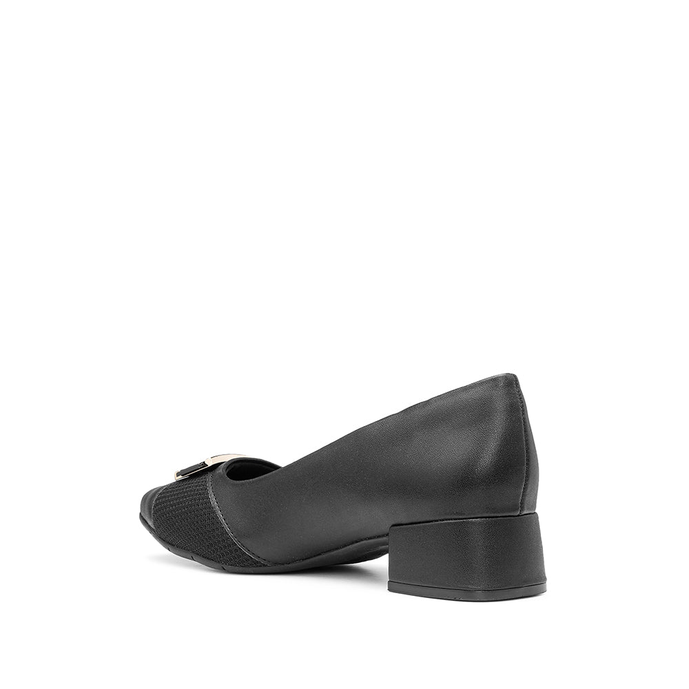 Sapato Salto Médio Mulher Pele Preto
