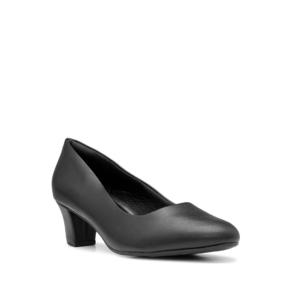 Sapato Salto Médio Mulher Pele Preto