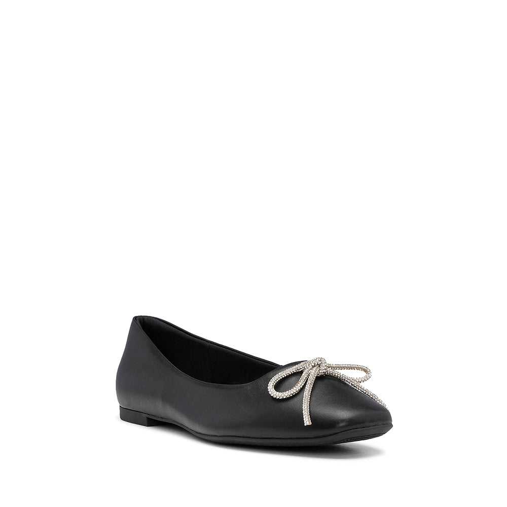 Sapato Salto Raso Mulher Pele Preto