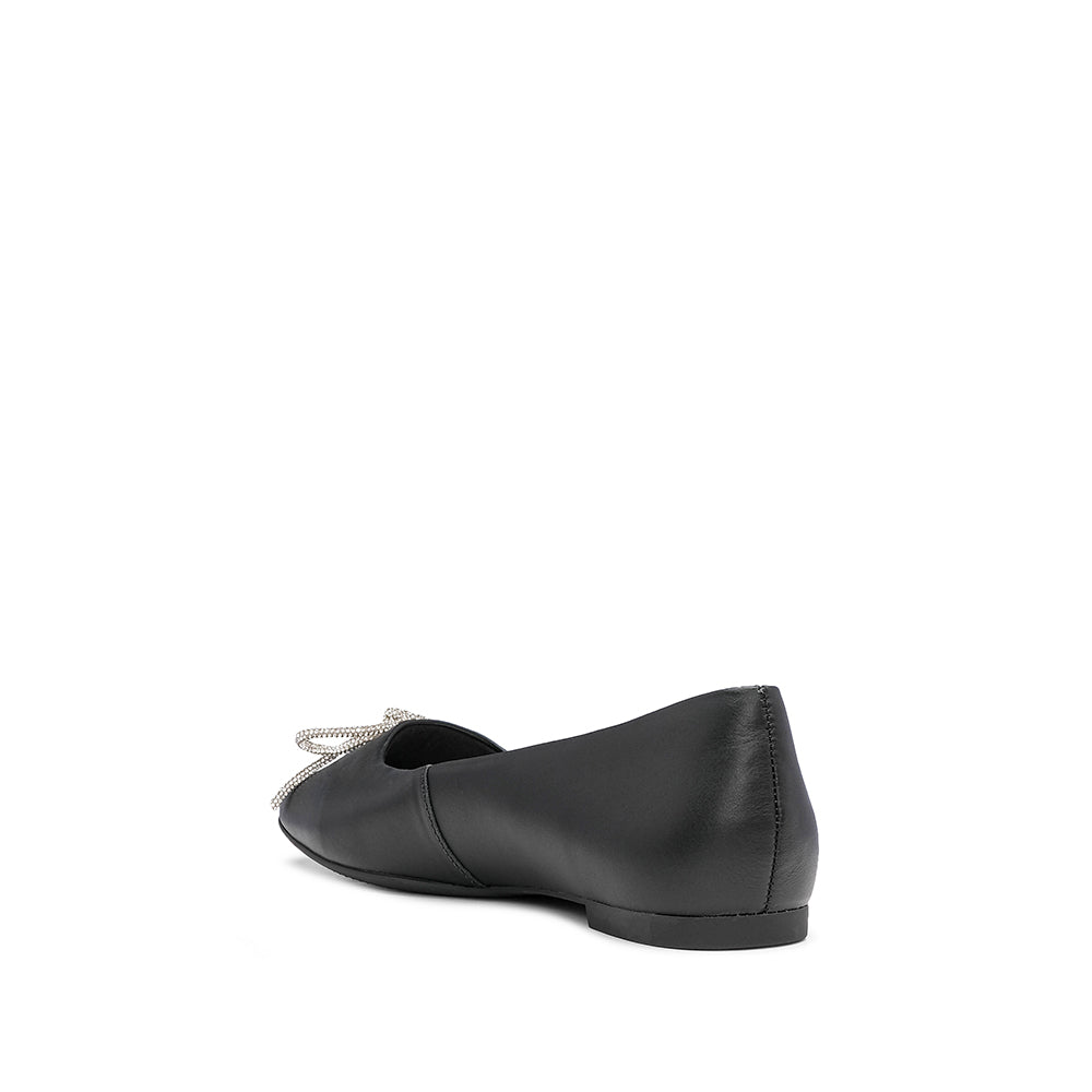 Sapato Salto Raso Mulher Pele Preto