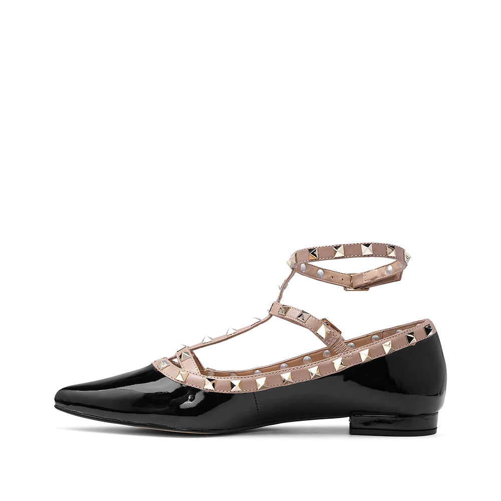 Sapato Mary Jane Mulher Verniz Preto