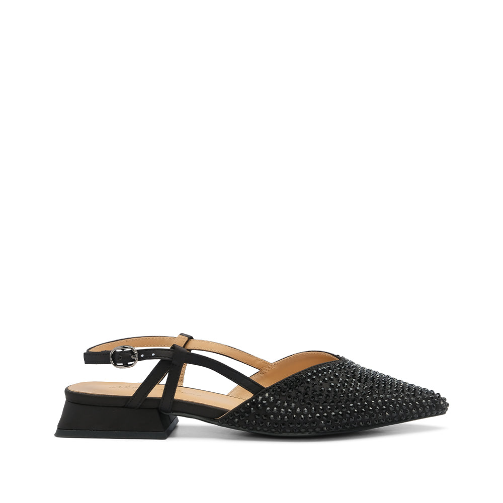 Sapato Salto Raso Mulher Fantasia Preto
