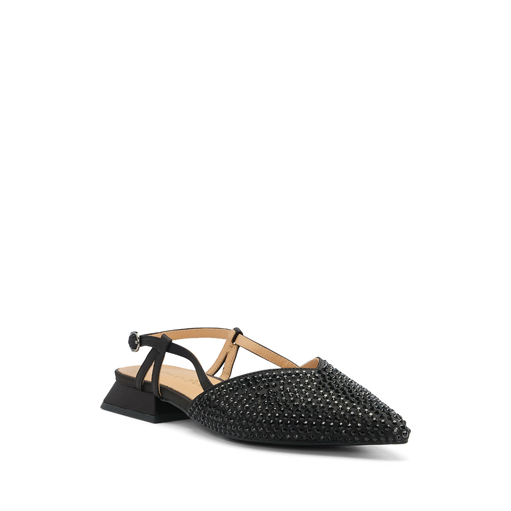 Sapato Salto Raso Mulher Fantasia Preto